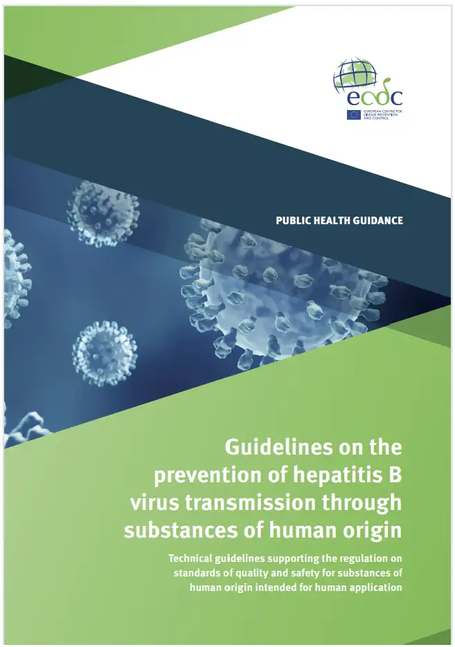 Guidelines prevention of hepatitis B virus transmission through substances of human origin